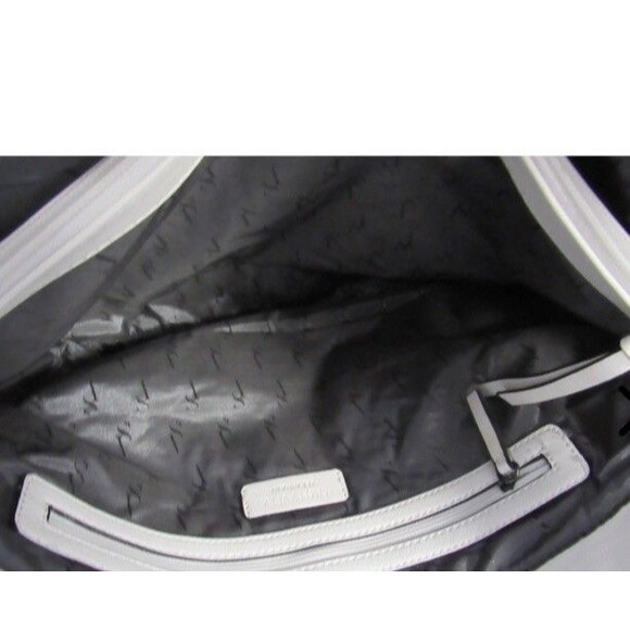 New Simply Vera Vera Wang Boswell White Basketweave Tote chiccore - Picture 3 of 6